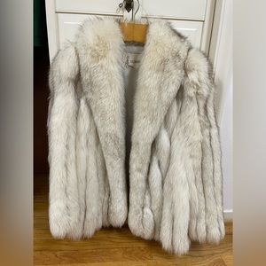 Szor Diener silver fox fur coat